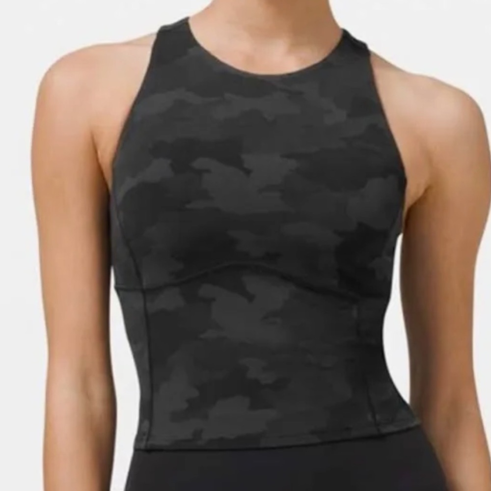 Good condition Lululemon Key to Balance Align Bra Tank Camo size 8